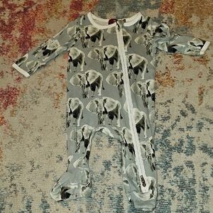 Nwot Milkbarn Zipper Footed Romper